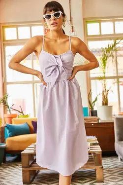 پیراهن میدی ویسکوز زنانه اولالوک