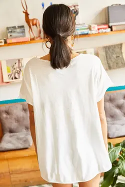 بلوز آستین کوتاه زنانه اولالوک