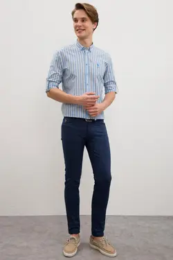 شلوار کتان جذب مردانه یو اس پولو