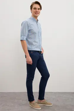 شلوار کتان جذب مردانه یو اس پولو