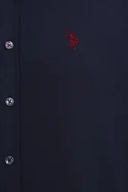 پیراهن نخی آستین بلند مردانه یو اس پولو