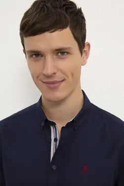 پیراهن نخی آستین بلند مردانه یو اس پولو