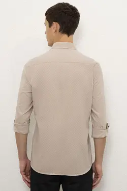 پیراهن نخی جذب مردانه یو اس پولو