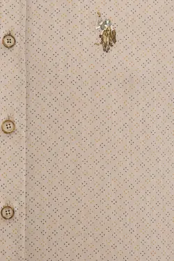 پیراهن نخی جذب مردانه یو اس پولو