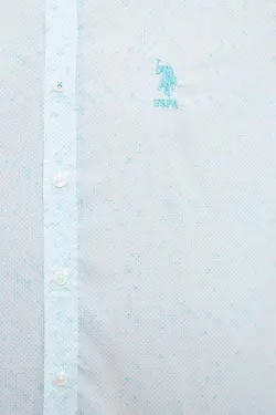 پیراهن نخی جذب مردانه یو اس پولو