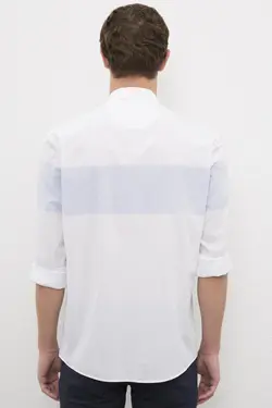 پیراهن نخی جذب مردانه یو اس پولو