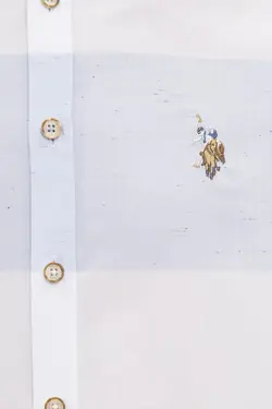 پیراهن نخی جذب مردانه یو اس پولو