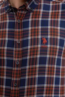 پیراهن چهارخانه مردانه یو اس پولو