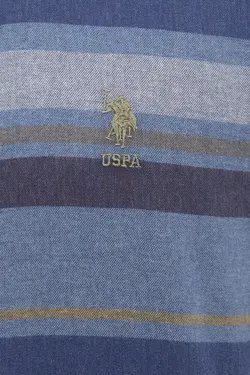 پیراهن نخی یقه برگردان مردانه یو اس پولو