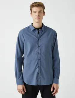 پیراهن نخی ساده مردانه کوتون