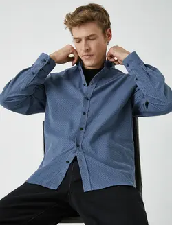 پیراهن نخی ساده مردانه کوتون