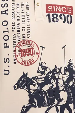 پولوشرت نخی جذب آستین بلند مردانه یو اس پولو