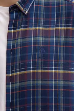 پیراهن چهارخانه مردانه یو اس پولو