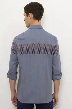 پیراهن طرح دار مردانه یو اس پولو