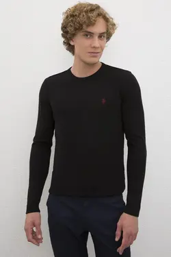 پلیور بافت نخی مردانه یو اس پولو