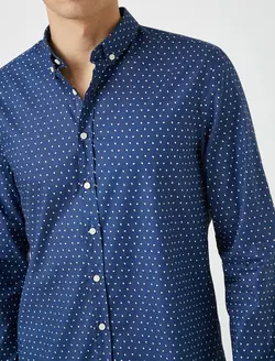 پیراهن نخی آستین بلند مردانه کوتون