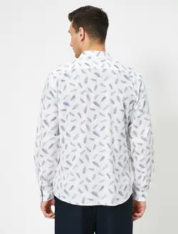پیراهن آستین بلند طرح دار مردانه کوتون