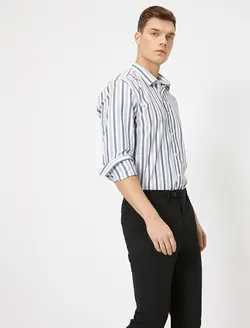 پیراهن راه راه مردانه کوتون