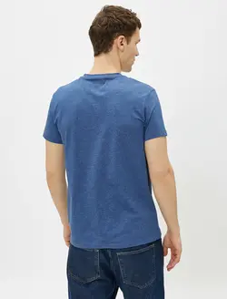 تی شرت یقه هفت آستین کوتاه مردانه کوتون