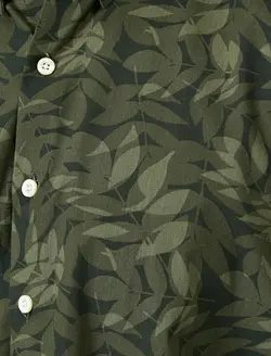 پیراهن آستین بلند طرح برگ یقه برگردان مردانه کوتون