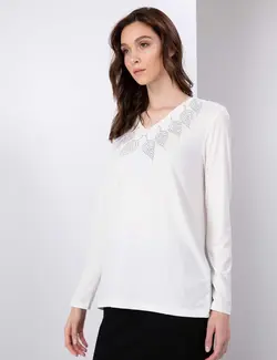 بلوز یقه هفت زنانه پیرکاردین