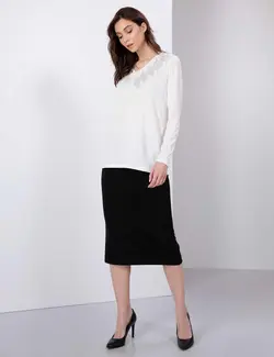 بلوز یقه هفت زنانه پیرکاردین