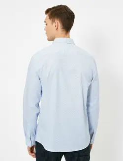 پیراهن نخی آستین بلند مردانه کوتون