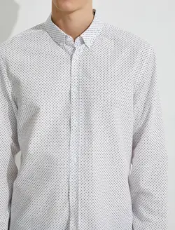 پیراهن آستین بلند طرح دار مردانه کوتون