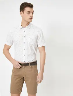 پیراهن آستین کوتاه طرح دار مردانه کوتون
