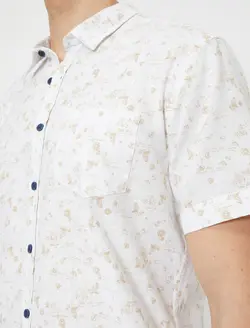 پیراهن آستین کوتاه طرح دار مردانه کوتون