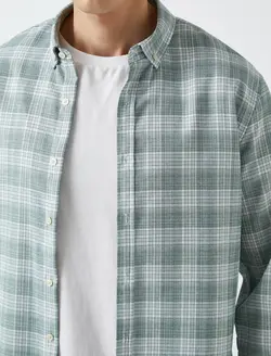 پیراهن چهارخانه مردانه کوتون