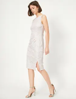 پیراهن میدی چاک دار زنانه کوتون