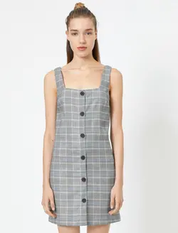 پیراهن کوتاه جلو دکمه دار زنانه کوتون