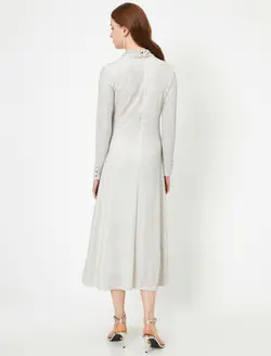 پیراهن بلند یقه ایستاده زنانه کوتون