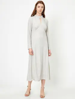 پیراهن بلند یقه ایستاده زنانه کوتون