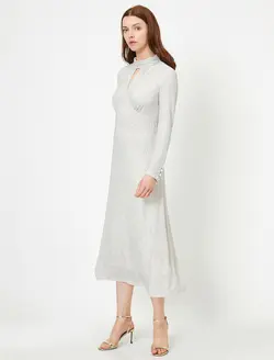 پیراهن بلند یقه ایستاده زنانه کوتون