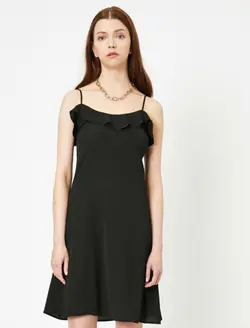 پیراهن کوتاه بندی ساده زنانه کوتون