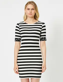 پیراهن کوتاه راه راه زنانه کوتون