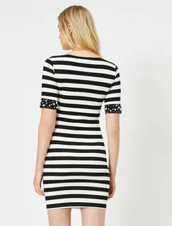 پیراهن کوتاه راه راه زنانه کوتون