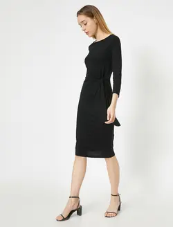 پیراهن میدی آستین بلند زنانه کوتون