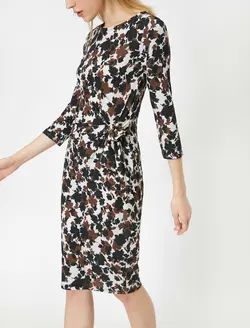 پیراهن میدی طرح دار زنانه کوتون