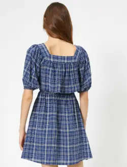 پیراهن کوتاه یقه آجری زنانه کوتون