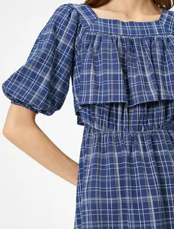 پیراهن کوتاه یقه آجری زنانه کوتون