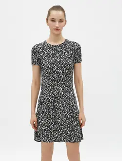 پیراهن کوتاه ویسکوز گلدار زنانه کوتون