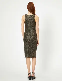 پیراهن میدی چاک دار زنانه کوتون