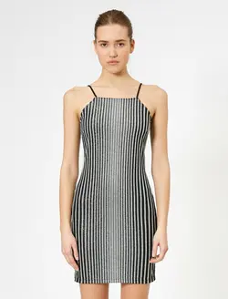 پیراهن کوتاه آستین بندی زنانه کوتون