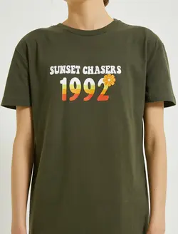 پیراهن کوتاه نخی نوشته دار زنانه کوتون