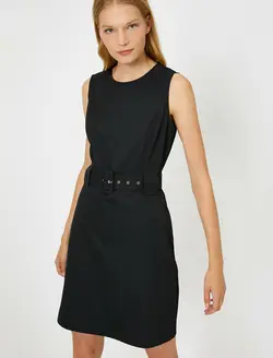 پیراهن کوتاه کمربند دار زنانه کوتون