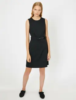 پیراهن کوتاه کمربند دار زنانه کوتون