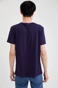 تی شرت جذب نخی نوشته دار مردانه دفاکتو